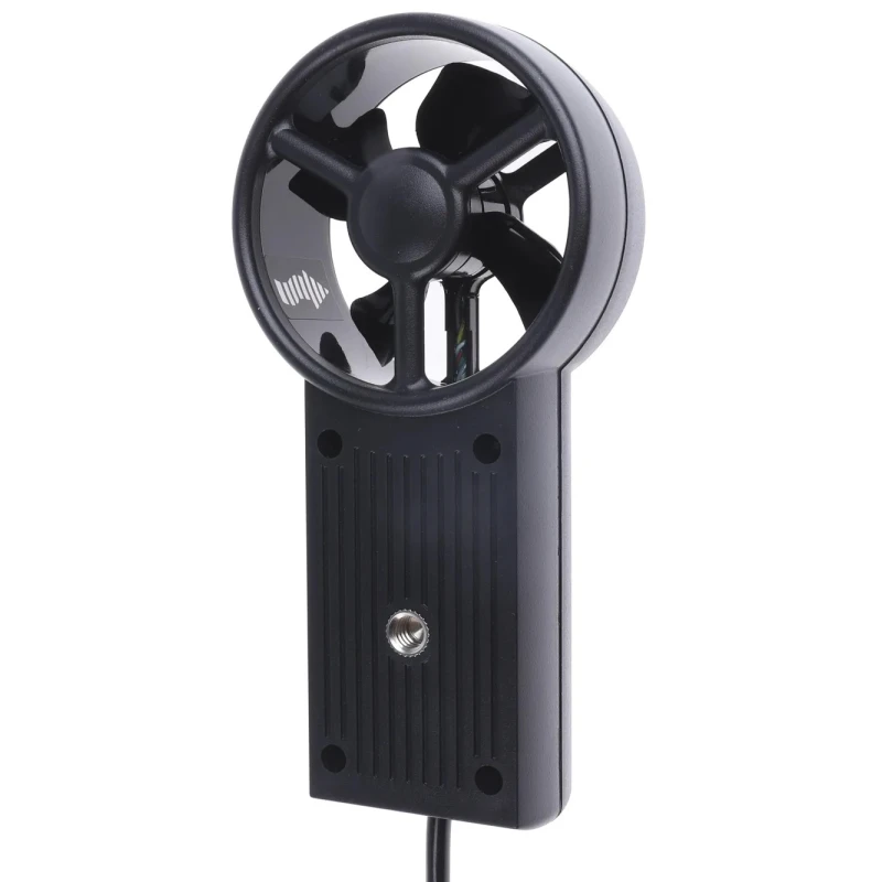 RS PRO Digital Vane Anemometer with Temperature Measurement, 45 m/s Air Velocity, Model AVM-09