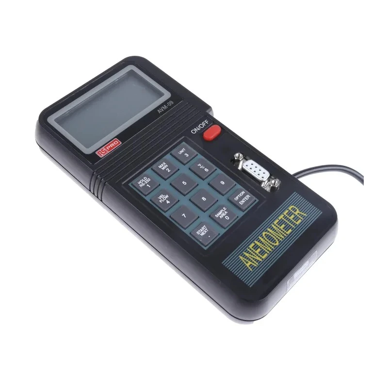 RS PRO Digital Vane Anemometer with Temperature Measurement, 45 m/s Air Velocity, Model AVM-09