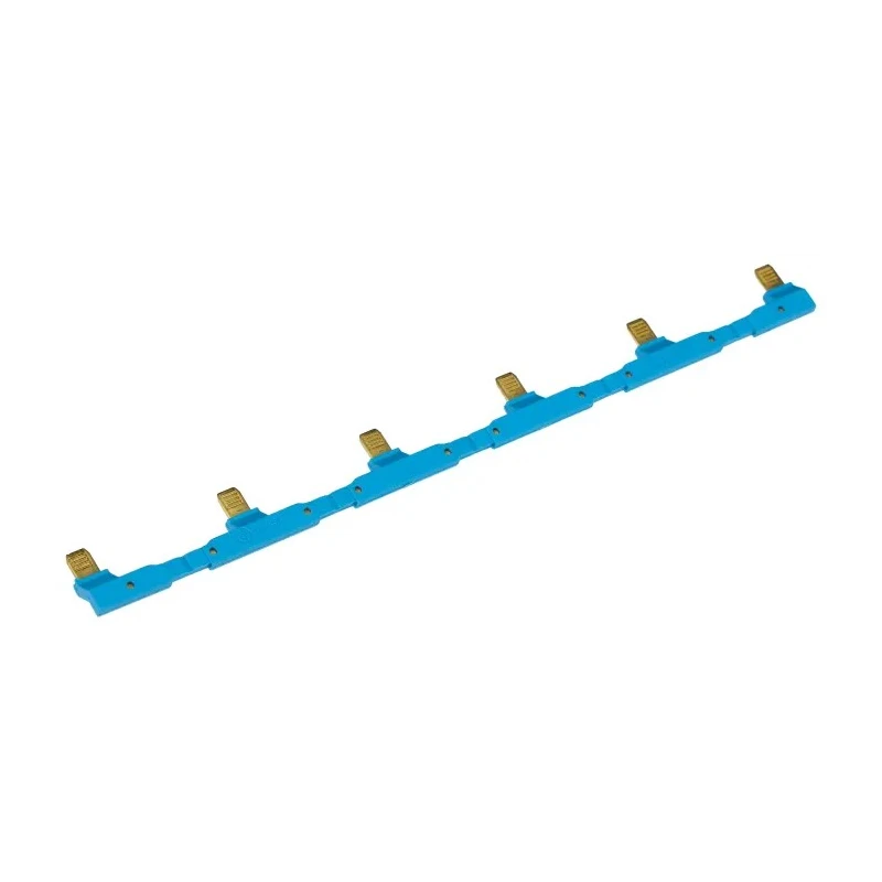Finder Electrical Busbar Blue 6 Poles 10A Current Rating 250 V 31 mm Pitch 094.56