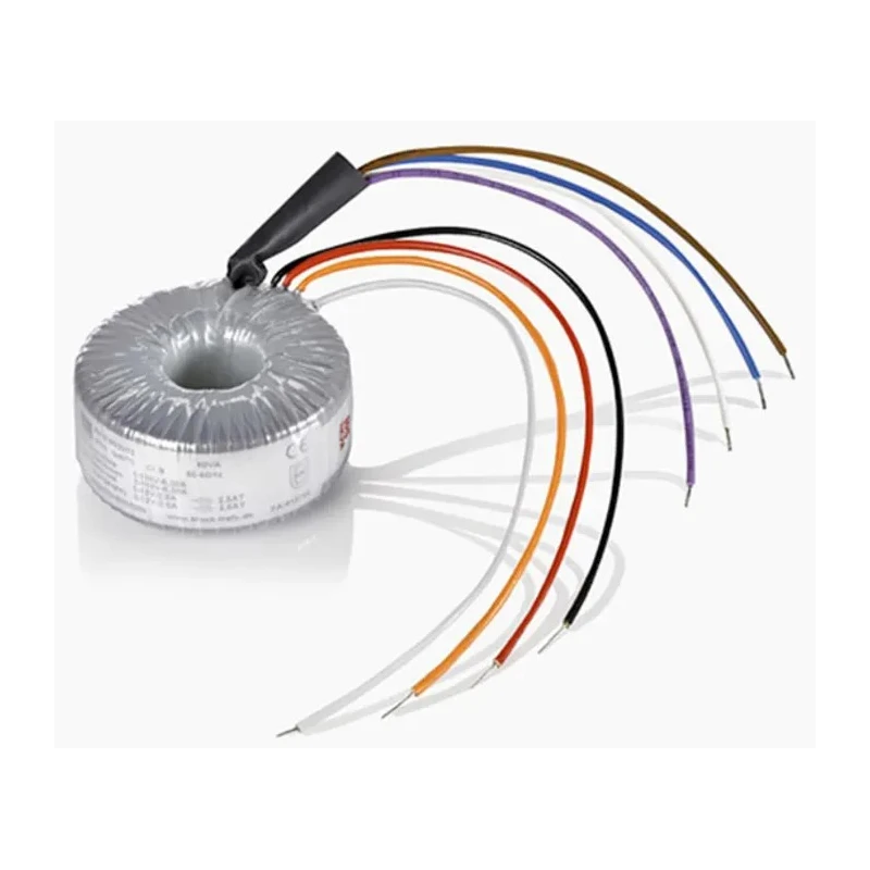 Block Toroidal Transformer 2 x 115 V ac 2 x 6 V ac Dual Output 60 VA Surface Mount RKD 60/2x6