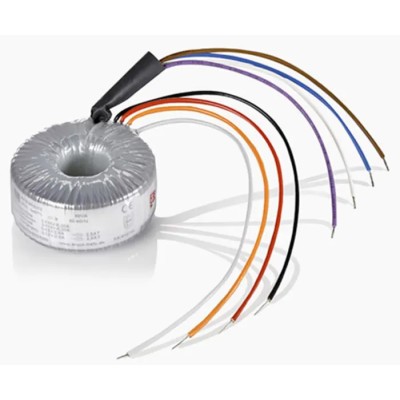 Block Toroidal Transformer 2 x 115 V ac 2 x 9 V ac Dual Secondary 60 VA RKD 60/2x9