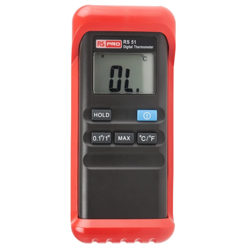 RS PRO K Probe Wired Digital Thermometer 1 Input 1300 °C Max ±0.1 K Accuracy RS51