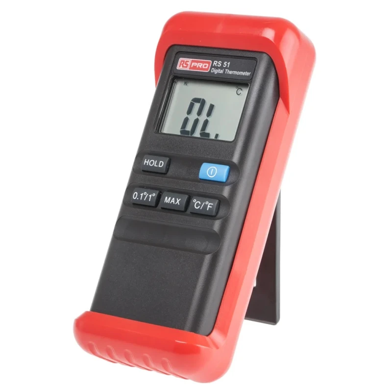 RS PRO K Probe Wired Digital Thermometer 1 Input 1300 °C Max ±0.1 K Accuracy RS51