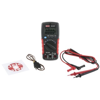 RS PRO Handheld Multimeter True RMS Model IDM66RT with 1kV DC Measurement, LCD Display, CAT III 600V Safety Level IDM66RT