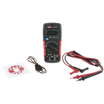 RS PRO Handheld Multimeter True RMS Model IDM66RT with 1kV DC Measurement, LCD Display, CAT III 600V Safety Level IDM66RT