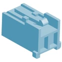 TE Connectivity Grace Inertia Male Connector Housing 2 Way 1 Row Straight 2.5 mm Pitch 2-1971793-2