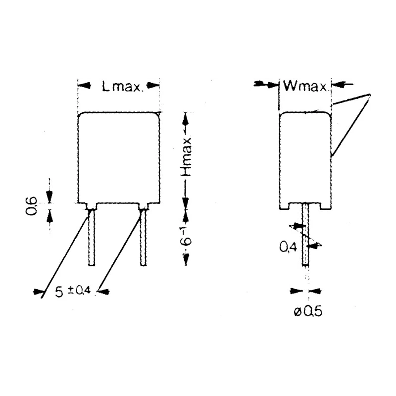 Vishay Film Capacitor 33 nF 160V AC 250V DC Through Hole MKT1817333255