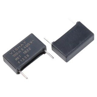 Vishay MKT 1822 Film Capacitor 100 nF 200V AC 400V DC Through Hole MKT1822410405