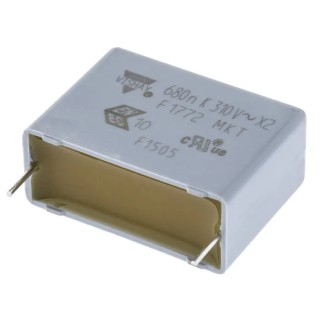 Vishay Film Capacitor 680 nF 310V AC 310V DC Through Hole F17724682000