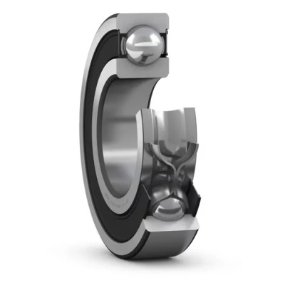 SKF 1 Row Deep Groove Ball Bearing 35 mm ID, 62 mm OD, Sheet Metal Cage, Sealed, C3 Clearance, 7000 rpm 6007-2RS1/C3GJN