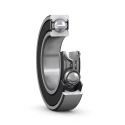 SKF Single Row Deep Groove Ball Bearing 17 mm ID, 40 mm OD, 12 mm Width, Sheet Metal Cage, Steel Balls 6203-2RSH/C3GJN