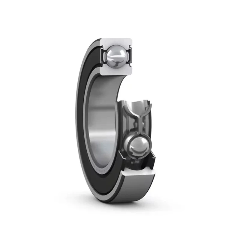 SKF Single Row Deep Groove Ball Bearing 17 mm ID, 40 mm OD, 12 mm Width, Sheet Metal Cage, Steel Balls 6203-2RSH/C3GJN