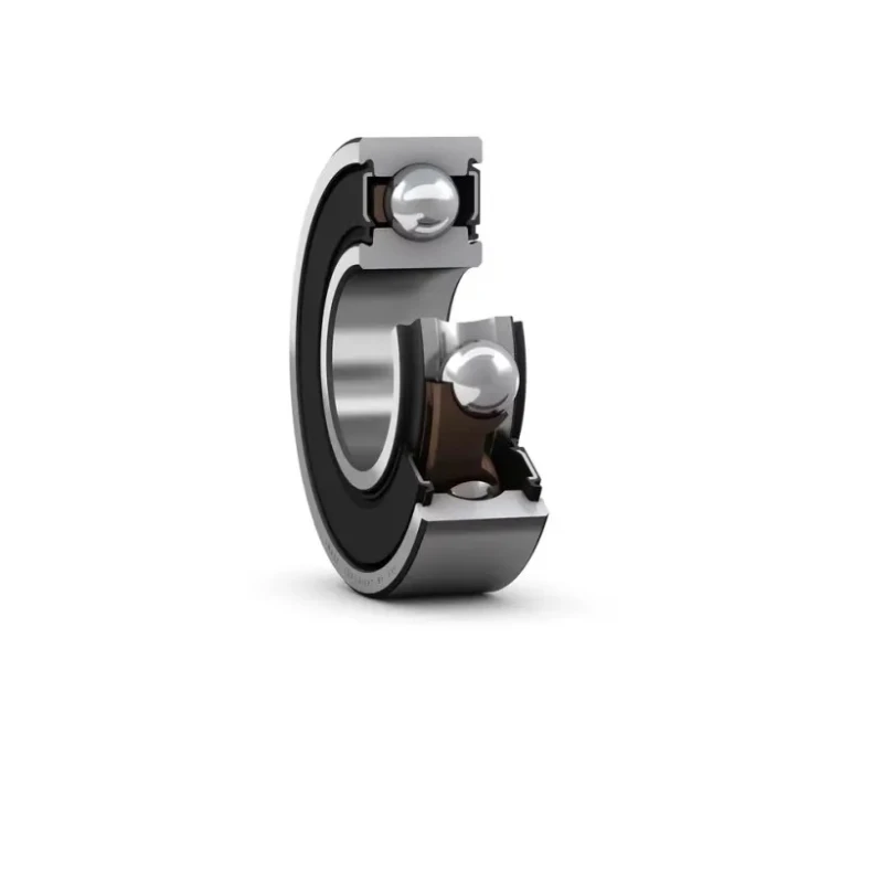 SKF Single Row Deep Groove Ball Bearing 17 mm ID 40 mm OD 12 mm Width Non-Metallic Cage Sealed 6203-2RSLTN9/C3VT162