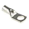 RS PRO Uninsulated Tubular Ring Terminal M6 Stud Size 10 AWG Wire Size Grey RSPRO119-160 119-160