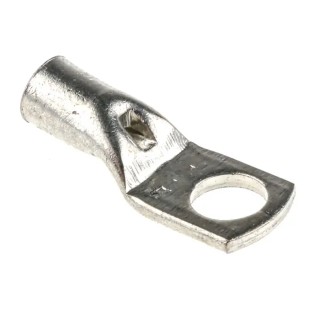 RS PRO Uninsulated Tubular Ring Terminal M6 Stud Size 10 AWG Wire Size Grey RSPRO119-160 119-160