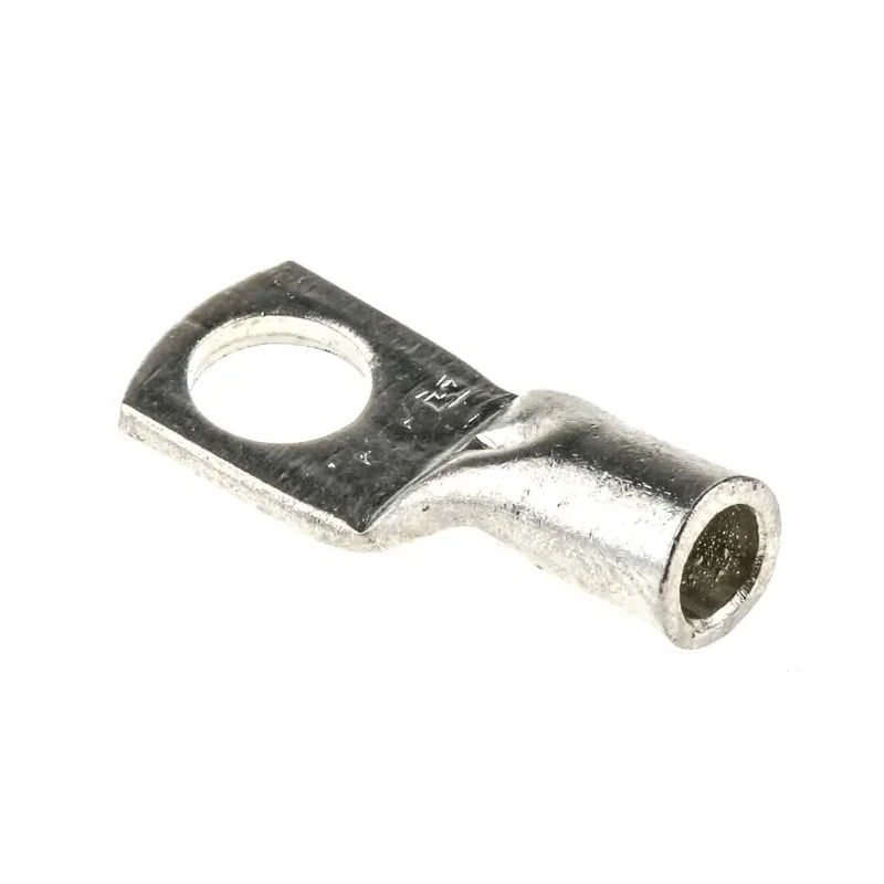 RS PRO Uninsulated Tubular Ring Terminal M6 Stud Size 10 AWG Wire Size Grey RSPRO119-160 119-160