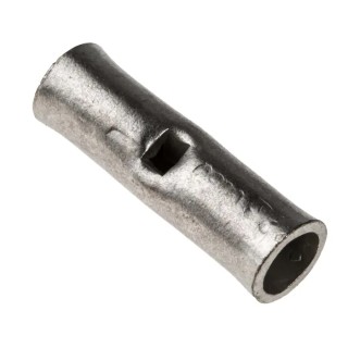 RS PRO Butt Wire Splice Connector Uninsulated Copper Tin Plated 23mm 4.5mm Diameter 119-198