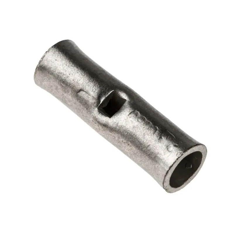 RS PRO Butt Wire Splice Connector Uninsulated Copper Tin Plated 23mm 4.5mm Diameter 119-198