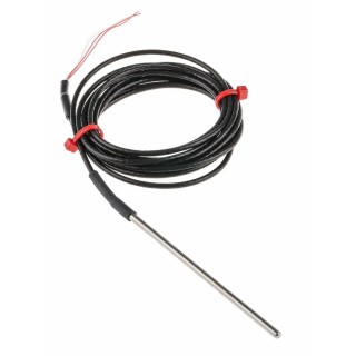RS PRO PT100 RTD Sensor 3 mm Diameter, 100 mm Length, 4 Wire, Class B Accuracy, Stainless Steel Probe, 250 °C MAX PT100