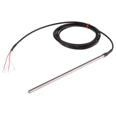 RS PRO RTD Sensor 6 mm Diameter, 200 mm Length, 4 Wire, Class B Accuracy, Stainless Steel Probe, 250°C Max Temperature PT100