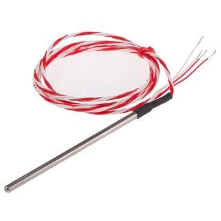 RS PRO PT100 RTD Sensor Stainless Steel Probe 4 mm Diameter 90 mm Length 4 Wire Class B Accuracy 200°C Max PT100