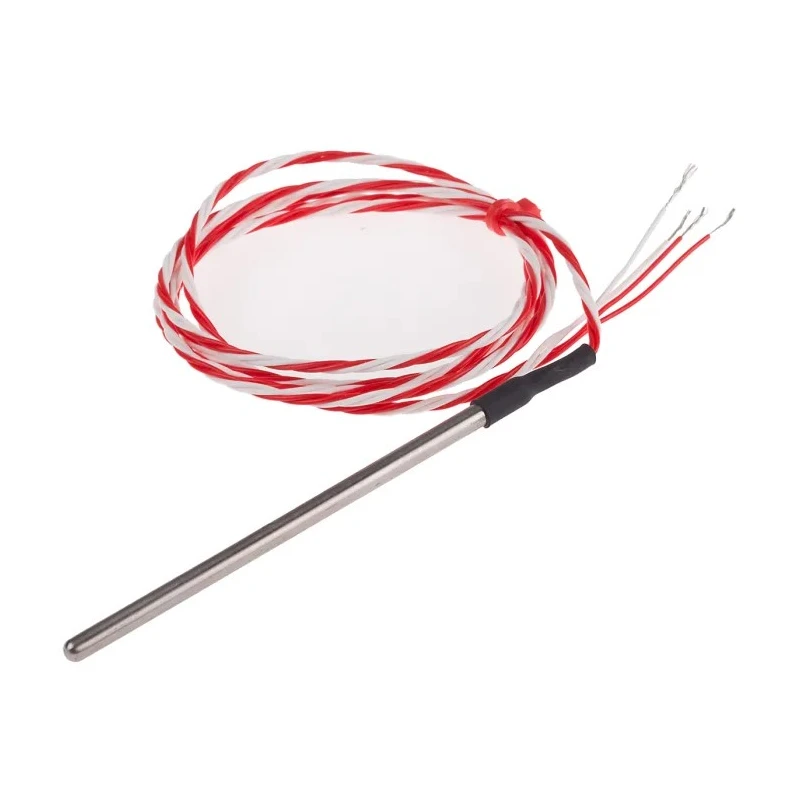 RS PRO PT100 RTD Sensor Stainless Steel Probe 4 mm Diameter 90 mm Length 4 Wire Class B Accuracy 200°C Max PT100