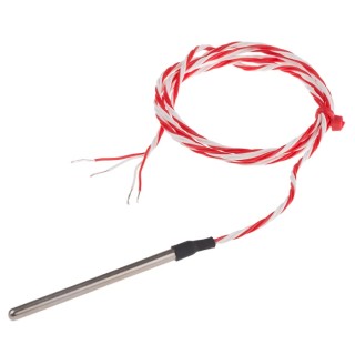 RS PRO PT100 RTD Sensor 4 mm Diameter, 65 mm Length, 4 Wire, Class B Accuracy, 200 °C Max PT100