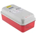Marl Rectangular LED Bulkhead Light 5W 24V AC/DC Polycarbonate Housing IP64 Red Diffuser 315-1218