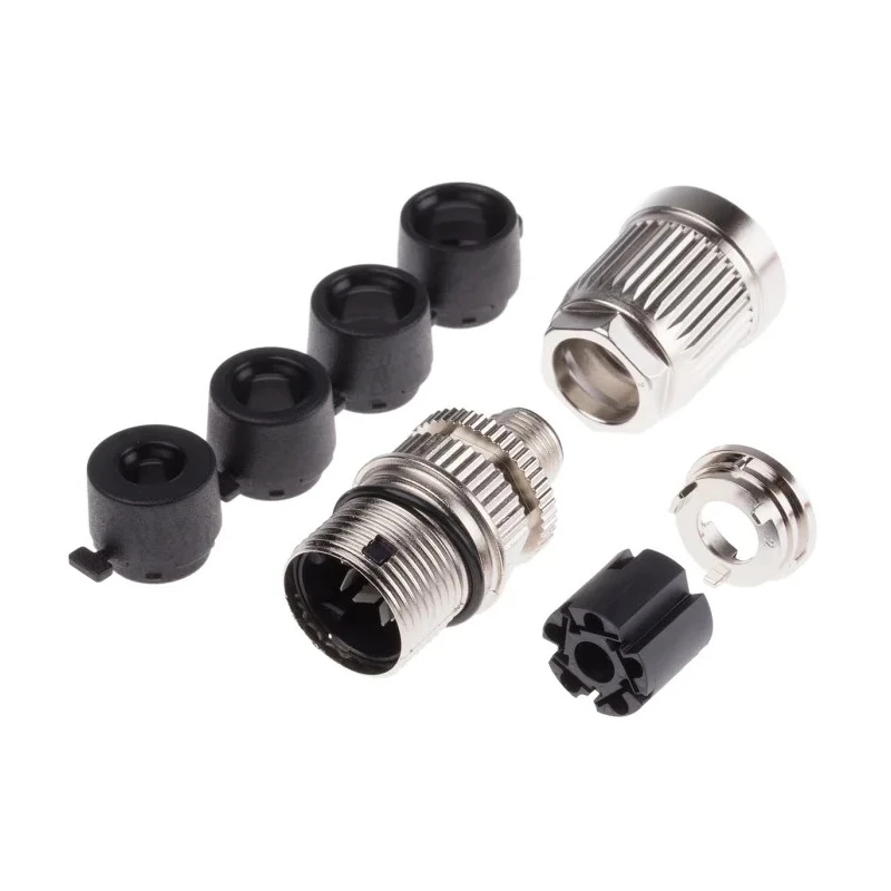 HARTING Industrial Circular Connector M12, 5 Contacts, Socket, Male, IDC Termination, Die Cast Zinc Housing 21032961505