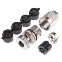 HARTING Circular Connector, 5 Contacts, Cable Mount, M12 Plug, Female, IDC Termination, IP65 IP67, 12A Current 21032962505