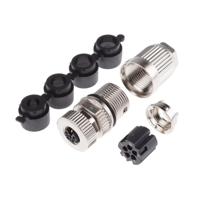 HARTING Circular Connector, 5 Contacts, Cable Mount, M12 Plug, Female, IDC Termination, IP65 IP67, 12A Current 21032962505