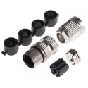 HARTING Circular Connector, 5 Contacts, Cable Mount, M12 Plug, Female, IDC Termination, IP65 IP67, 12A Current 21032962505