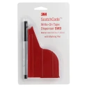 3M SWD White Adhesive Cable Marker Kit, Acrylic Material, 2.43 m Length, 19 mm Width, 11 lb/in Tensile Strength SWD