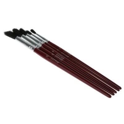 Cottam Mixed Goat Hair Paint Brush Set with Round Bristles, 5 Piece Artist Brushes 315-2126