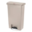 Rubbermaid Commercial Products Slim Jim 50L Beige Pedal Polyethylene Waste Bin 1883458