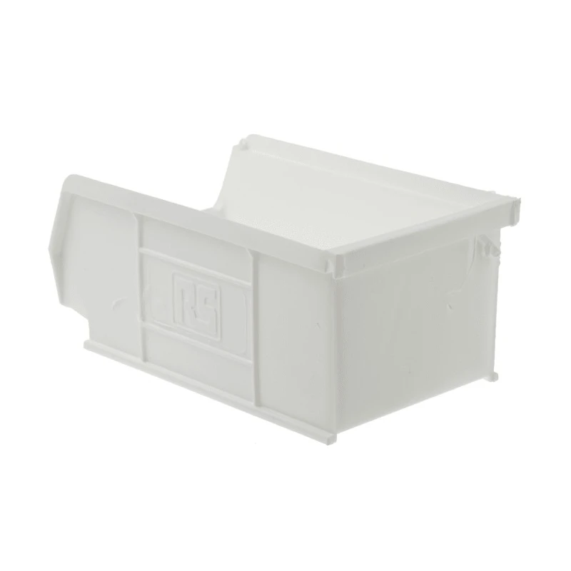 RS PRO Polypropylene Economy Semi-Open Front Storage Bin 167 mm x 101 mm x 76 mm Load Capacity 36 kg 315-1139
