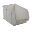 RS PRO Economy Recycled Polypropylene Storage Bin 240 mm x 150 mm x 130 mm, White 315-1145