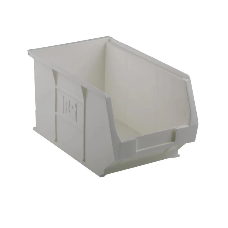 RS PRO Economy Recycled Polypropylene Storage Bin 240 mm x 150 mm x 130 mm, White 315-1145