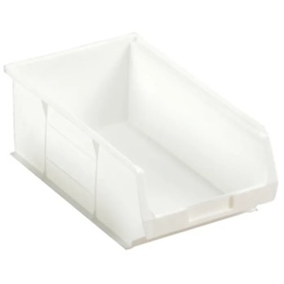 RS PRO Polypropylene Storage Bin 350 mm x 205 mm x 130 mm White 315-1151