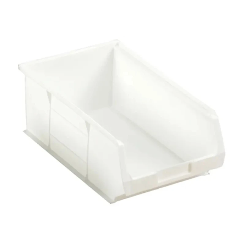 RS PRO Polypropylene Storage Bin 350 mm x 205 mm x 130 mm White 315-1151