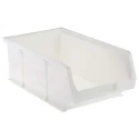 RS PRO Polypropylene Storage Bin 350 mm x 205 mm x 130 mm White 315-1151