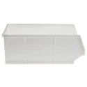 RS PRO Polypropylene Storage Bin 350 mm x 205 mm x 130 mm White 315-1151
