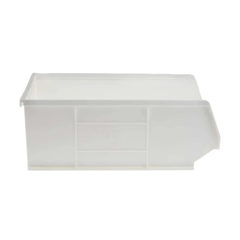 RS PRO Polypropylene Storage Bin 350 mm x 205 mm x 130 mm White 315-1151