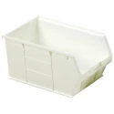 RS PRO Polypropylene Storage Bin, 350 mm x 205 mm x 181 mm, White 315-1173