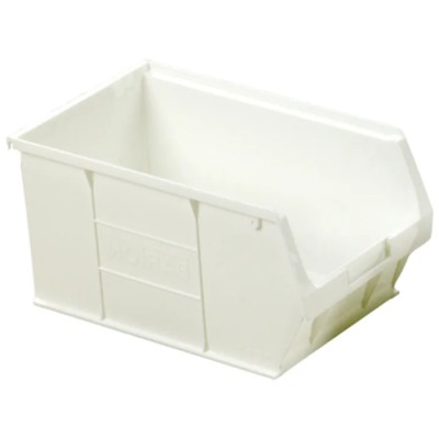 RS PRO Polypropylene Storage Bin, 350 mm x 205 mm x 181 mm, White 315-1173