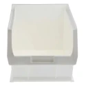 RS PRO Polypropylene Storage Bin, 350 mm x 205 mm x 181 mm, White 315-1173