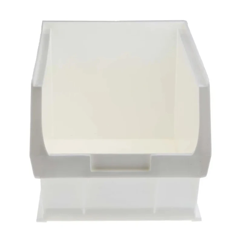 RS PRO Polypropylene Storage Bin, 350 mm x 205 mm x 181 mm, White 315-1173