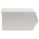 RS PRO Polypropylene Storage Bin, 350 mm x 205 mm x 181 mm, White 315-1173
