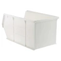 RS PRO Polypropylene Storage Bin, 350 mm x 205 mm x 181 mm, White 315-1173