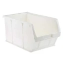 RS PRO Polypropylene Storage Bin, 350 mm x 205 mm x 181 mm, White 315-1173